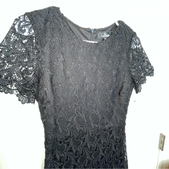 Lulu’s Quality Time Black Crochet Lace Mini Dress XS - Picture 5 of 17